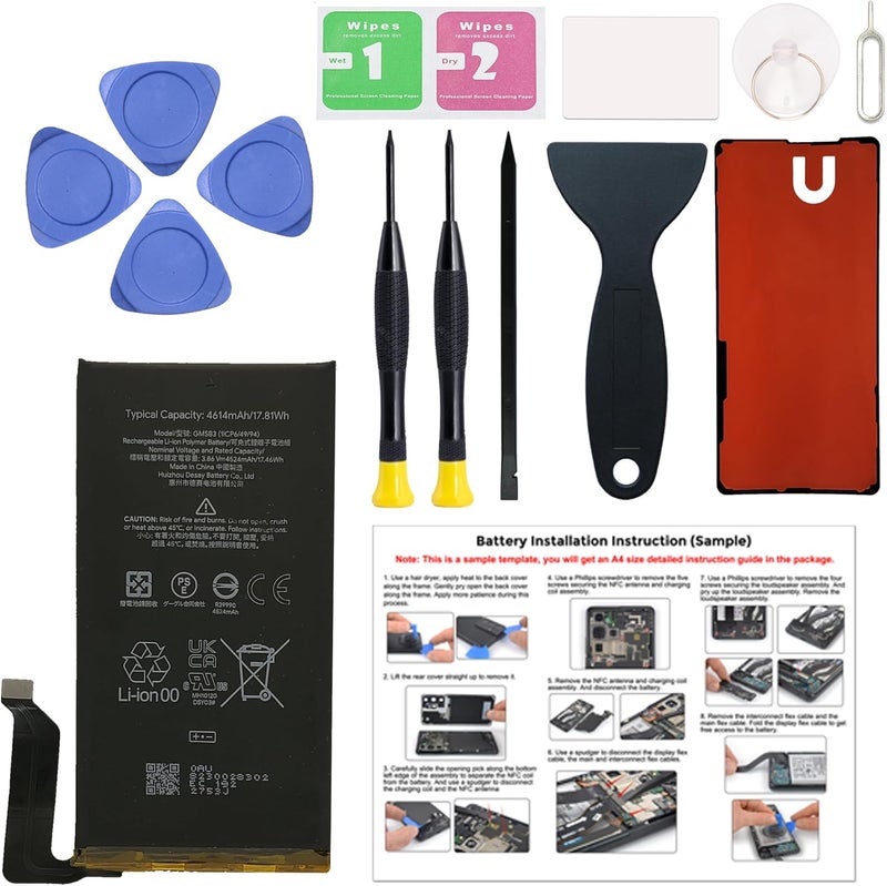 MAXSHARKS Compatible with Pixel 6 Battery Replacement, New Upgraded Cellphone Internal Li-ion Battery for Pixel 6, with Instruction & Toolkit - Image 1